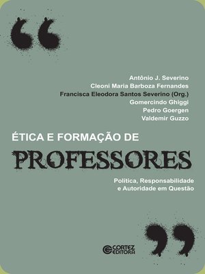 cover image of Ética e formação de professores